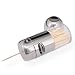 Toothpick Holder, Newness Food Grade 304 Stainless Steel and Acrylic Toothpick Holder for Home, Cylinder Shape