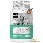 Disabituante per Cani, 120 Compresse Appetibili al Sapore di Pollo per Coprofagia Cani, Benessere Intestinale, Miscela di Enzimi e Probiotici, Disabituante Cani per Coprofagia, Integratori per Cani