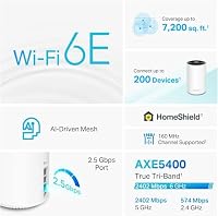 TP-Link Deco XE75 Pro AXE5400 Tri-Band WiFi 6E Mesh System (3-Pack) — image 3