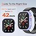 idudu Hard Case for Apple Watch Series 10 Series 11 [2025] 42mm Screen Protector,Built-in Full Tempered Glass [Touch Sensitive] Slim Bumper Protective Cover iWatch S10 S11 Accessories