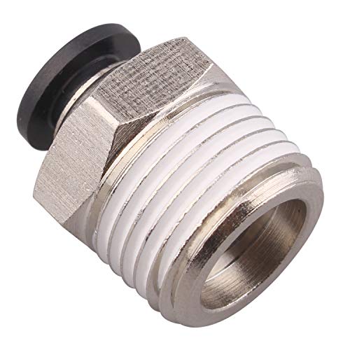 Pro-S Metal Fitting MPL 06-01 Male Elbow Brass Nickel Plated Pneumatic Push to Connect Tube: 6