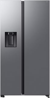 Samsung Frigorifero Side by Side Air Space AI RS70F64KET/EF con Dispenser Acqua/Ghiaccio, Wifi con AI Energy Mode, SpaceMax, All-Around Cooling, 635 L, LxAxP: 91,2 x 178,4 x 72,6 cm, Inox