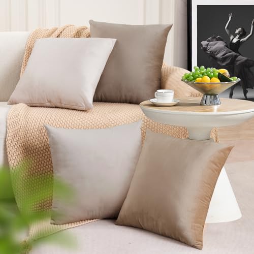 Jiiberl J01 Throw Pillow Covers 18X18 Set Of 4 cover