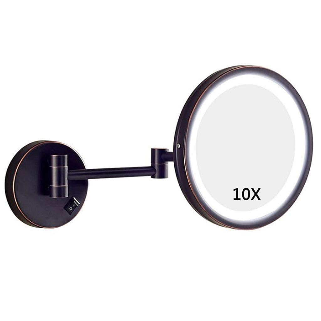 Miroir de courtoisie haut de gamme à LED pour salle de bain chic
