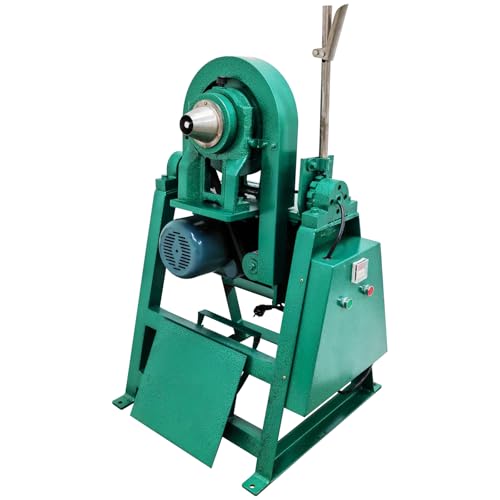 EQCOTWEA Conical Ball Mill Grinder 220V, Dual Purpose Dry/Wet Milling Lab Grinding Machine with Manual Tilting Handle for Ore Mineral, 200g Capacity Output <0.074mm