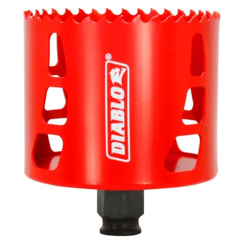 Diablo Bi-Metal Hole Saw with Variable Tooth Design for Faster Cuts - Fits with Snap-Lock Plus Mandrel System - 3-1/8" Diameter, 2-3/8" Length - DHS3125 by Diablo - Used condition - US$14.11