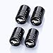 HEY KAULOR 5 Pcs Metal Car Wheel Tire Valve Stem Caps for Ford Mustang Car Model Series with Key Chain Styling Decoration Accessories