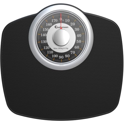 Adamson A25 Bilancia Pesapersone Meccanica, Analogica, Fino a 180 kg, Piedini Anti Scivolo –...