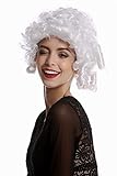 marca: WIG ME UP WIG ME UP- 90906-ZA62 Peluca Mujer Halloween Carnaval Corto Blanco tirabuzónes Noble Reina Marie Antoinette rococó Barroco