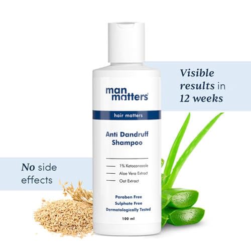 Man Matters Ketoconazole Anti Dandruff Shampoo 100ml - Image 3