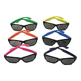 Fun Express Child Neon Sunglasses,  6 assorted colors, Sold as package of 12.