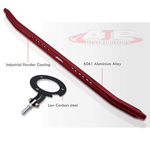 AJP Distributors Red JDM Sport Suspension Front Upper Strut Bar Brace Aluminum Performance Racing Stabilizer Adjustable Tower Handling For Maxima A33 2000 2001 2002 2003 00 01 02 03 - Thumbnail 4