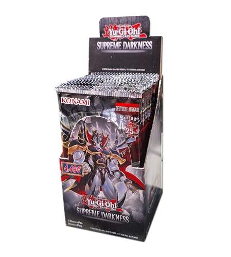 Yugioh - Supreme Darkness Display Box - Deutsch - 1.Auflage - 18 Boosterpacks - mit MZTCG Versandschutz