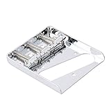 Puente de 3 sillines LYWS 3 TL Puente de cenicero para Fender Telecaster TELE guitarra eléctrica (Chorme)