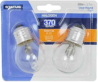 10 x Halogen Energy Saving 28W = 37W Edison Screw Cap ES E27 Golf Ball Lamps/Traditional Style Light Bulbs