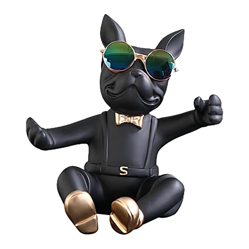 Baoblaze Rack de garrafa de mesa estilo nórdico com abridor de estátuas de animais suporte de pratel