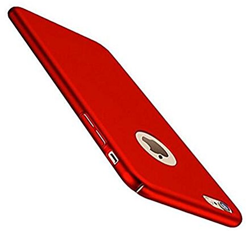 Qissy Case Compatible with iPhone 6s Plus Case, Ultra-Thin Hard Matte Shockproof Electroplate Cover Skin Stylish Anti-Scratch for iPhone 6plus/6s Plus 5.5 (red)