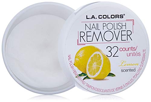 L.A. Colors Nail Polish Remover Pads, Lemon Scent, 1 Ounce