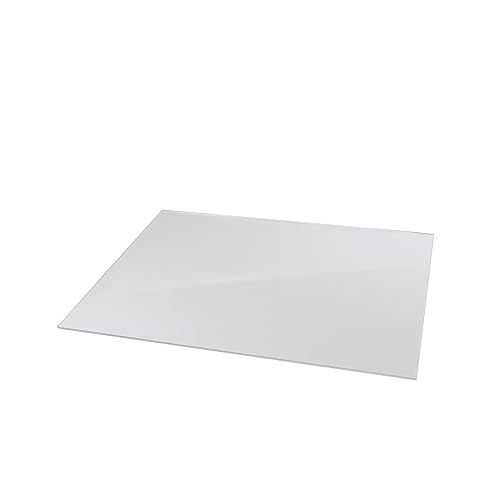 Vista 24 de Heyiarbeit Hoja de plástico de plexiglás fundido transparente de 16.54 x 11.69 pulgadas, 0.12 pulgadas de grosor, para lámparas, construcción