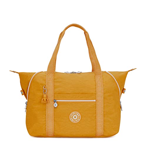 Kipling Women's Art Medium Tote Bag, Lightweight Large Weekender, Travel Handbag, Rapid Yellow #TOP8