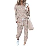 FÁCIL DE COMBINAR : El atuendo de moda te hace no solo delgado, sino que también te hace lucir más encantadora y hermosa. Chándal de mujer ideal para combinar con zapatos fabulosos. O combinar con el abrigo, las botas, también puede mantener un aspecto moderno cuando el clima se pone frío.