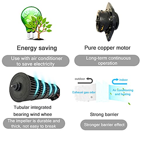 Luchtgordijnmachine, Multi-size Wit Metalen Paneel Luchtgordijnventilator Stofdicht Warmte-isolatie Luchtgordijnmachine… - Image 7