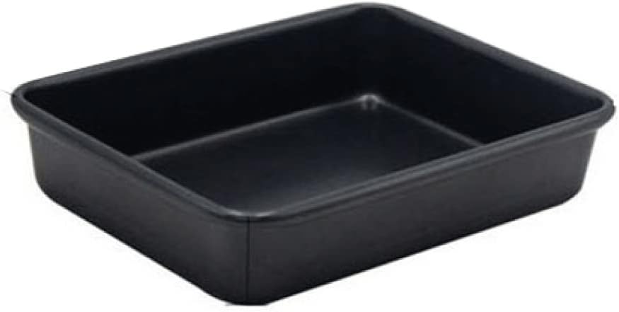 Bakeware Rectangular Carbon Steel Cake Baking Tray Non-Stick DIY Pastry Deep Bread Dish Non-Stick Baking Pan/5 (Color : 9 Inches Pink) (13 Inches Black)