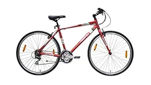 Firefox Bikes Hybrid Bike 26 (Rapide, 21S), Matt Copper, 18 Inch Frame, 700 - Ideal for Unisex Adults