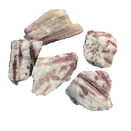 1pc Gemstone Crystal Stones Rough Red Tourmaline Quartz Stone 120g-180g