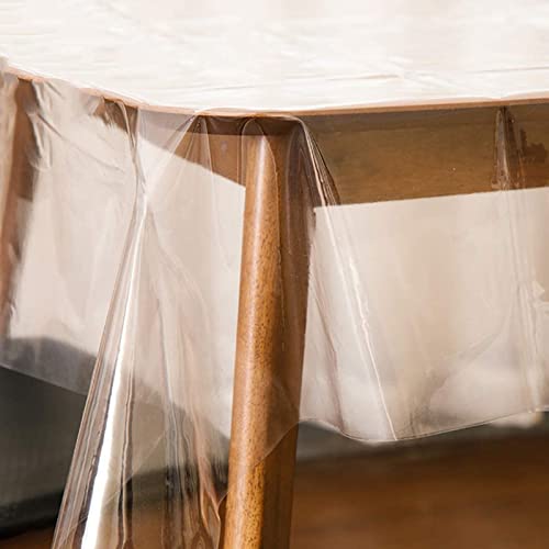 Liberecoo Clear Vinyl Tablecloth Protector Waterproof Oil-Proof Plastic Table Cover Square Transparent Sheet 60 X 60 Inch… #TOP18