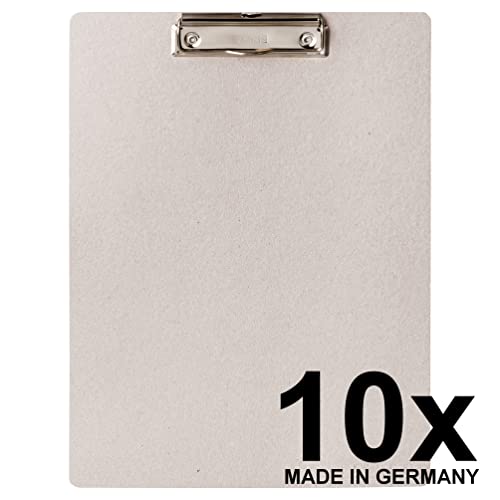 Original Falken 10-pack Vegan Clipboard Pure Raw. Made in Germany. DIN A4 Grey Ideal for inventory and stock management natural purist environmentally friendly eco clipboard - Image 2