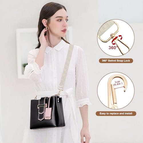 Image of Long Keeper Purse Strap Wide 3.8cm Shoulder Strap Crossbody Bag Strap Replacement Adjustable Guitar Straps for Women Handbags