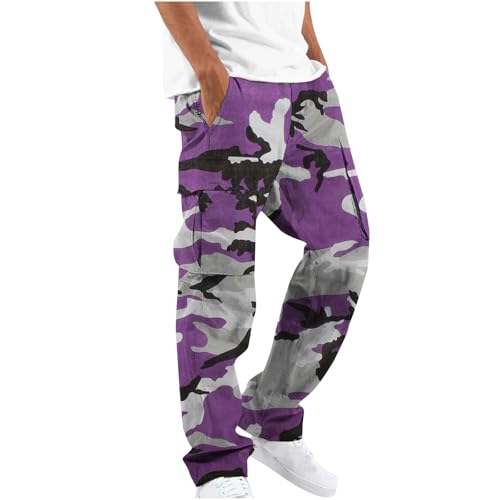 Camo Cargo Pants for n, ns Hiking Cargo Pants, Baggy, Fall Casual Trendy 2025, Camouflage Work Pants for n