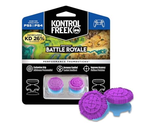 KontrolFreek FPS Freek Battle Royale Performance Thumnbsticks for PlayStation 4 (PS4) and PlayStation 5 (PS5) | 2 High-Rise Conv