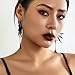FMR Halloween Spider Web Earrings Spider Earrings Black Spider Dangle Earrings Halloween Theme Earrings Jewelry for Women and Teen Girls