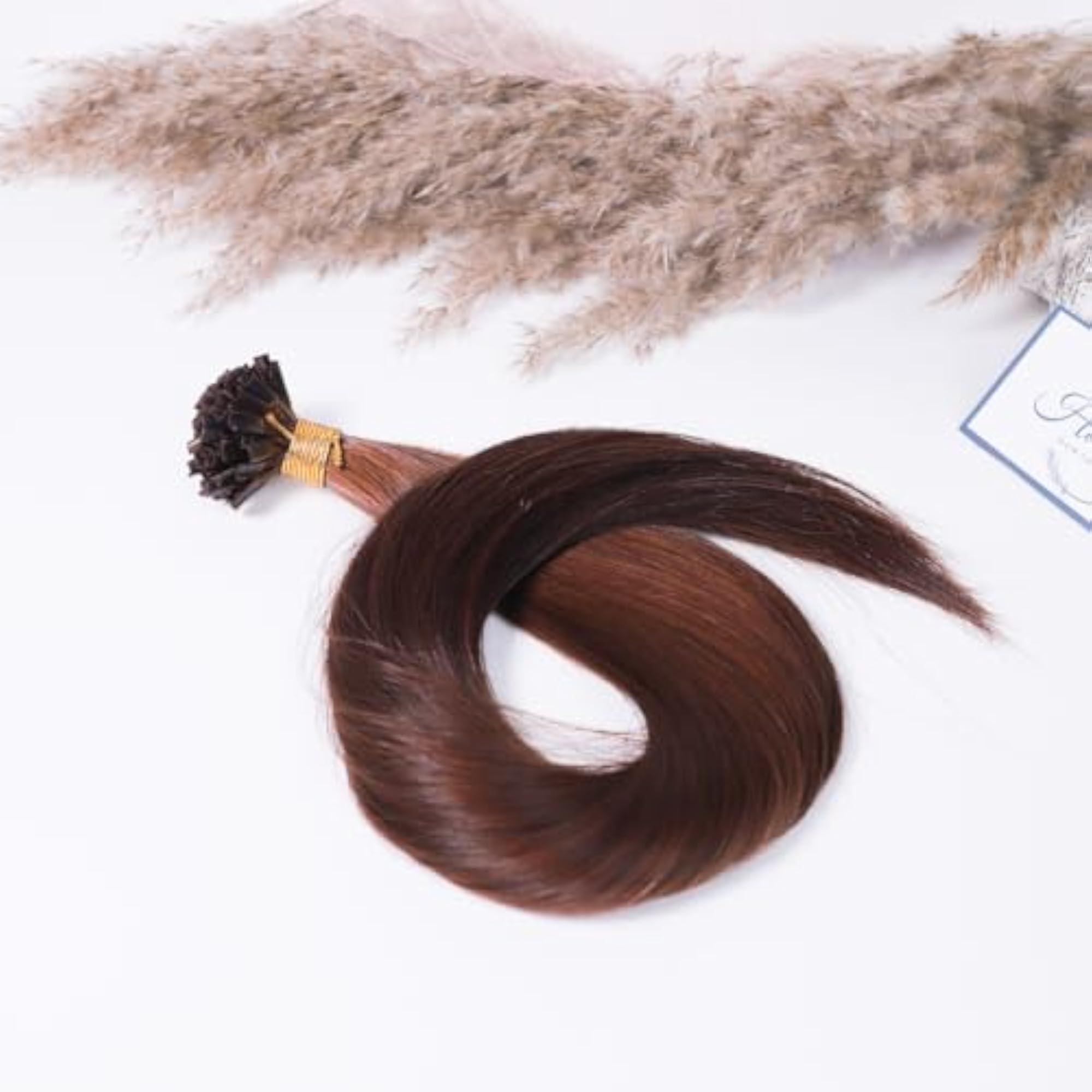Hairarchy U-Tip Real Human Hair Extensions, 24 Inch, Chocolate Brown