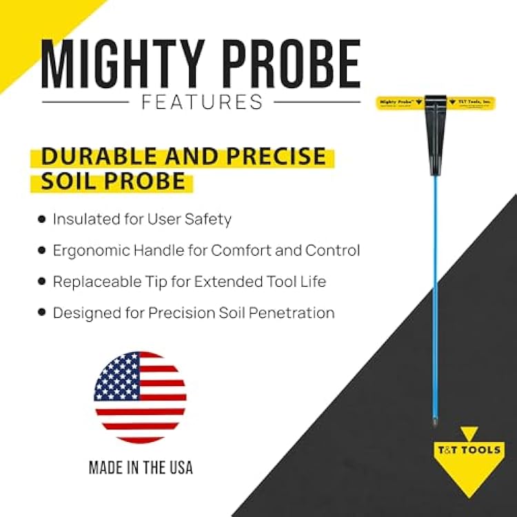 Utilities Probe T&T Tools 36-Inch Mighty Probe Insulated Soil Probe Australia | Ubuy