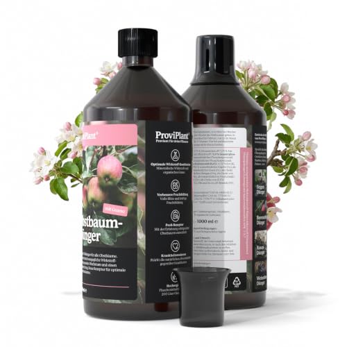 ProviPlant Engrais liquide pour arbres fruitiers - Pour pommiers, cerisiers, pruniers et plus encore - 1 litre de concentré pour jusqu'à 200 litres d'eau d'arrosage - Fabriqué en Allemagne – vue 2