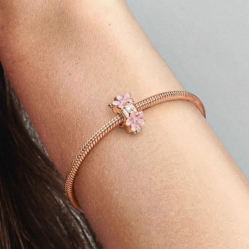 Annmors Rose Gold Charms for Bracelets 925 Sterling Silver Dangle for Women Bracelet & Necklace Pendant3