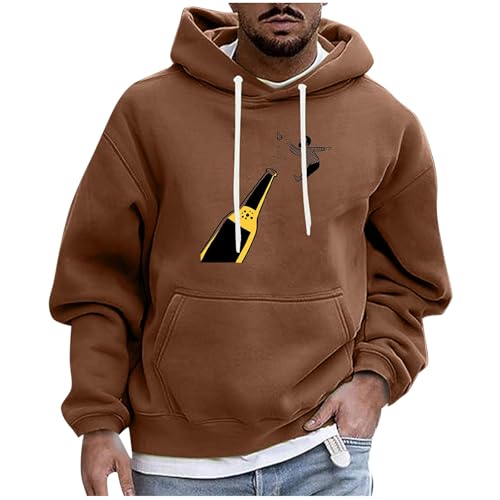 Men's Hoodies Long Sleeve Graphic Cute Pullovers Sweatshirts Winter Fall Clothes Y2K Streetwear Warm Hoodie