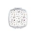 Music Notes With Stars Hearts Mirror Square Portable Hand Pocket Makeup