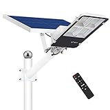 【Illumina 365 giorni all'anno】 Il sistema AI di quinta generazione integrato regola la luminosità della lampada in base all'effettiva generazione di energia per mantenerla illuminata tutta la notte. Il pannello solare mantiene le cariche anche in condizioni di luce debole, come i giorni nuvolosi e piovosi.