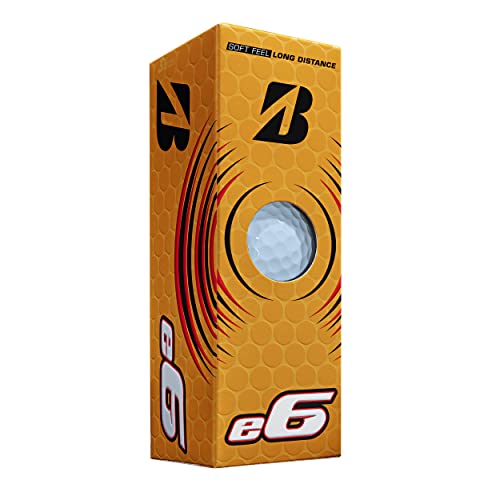 Bridgestone 2023 e6 Bola de golfe branca dúzia