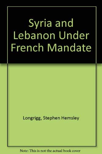 Buy Syria and Lebanon Under French Mandate — BookShops.in