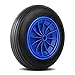 Produktbild YAOBLUESEA Schubkarrenrad Vollgummi Reifen Pu Rad 3.50-8 Schubkarren 360mm Reifen pannensicher Luftbereifung, Kajakrad, Ersatz-Kajak-Autoträgerreifen, Rad für Kanu Drachenboot Rad Dolly