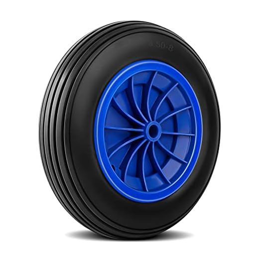 YAOBLUESEA skottkärrhjul gummi däck PU-hjul 3,50-8 skottkärror 350 mm däck punkteringssäkra luftdäck, kajakrad, reservkajakbil bärare, hjul för kanot drakbåt hjul Dolly