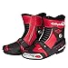 Produktbild snfgoij Wasserdichte Motorradstiefel Rennen Gepanzerte Vintage Rüstung Radfahren Stiefel Racing Boots Langlaufschuhe,Red-44