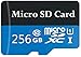 Produktbild 256 GB Micro SD Card High Speed Class 10 SDXC mit Free SD-Adapter, entworfen für Android Smartphones, Tablets und andere Geräte (256 GB-B).