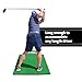 SharperGolf Premium Quality Golf Practice Hitting Mat, 3 Alignment Sticks, Training Aid, 12 Practice Balls, 3 Mat Tees (3' x 5' Pro Thickness)