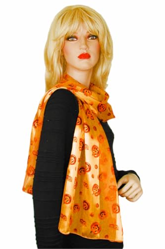 Halloween Scarves with Pumpkins2